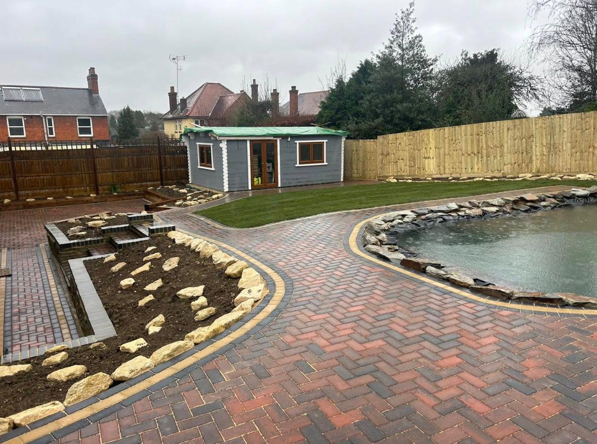 Landscaping project in Northamptonshire