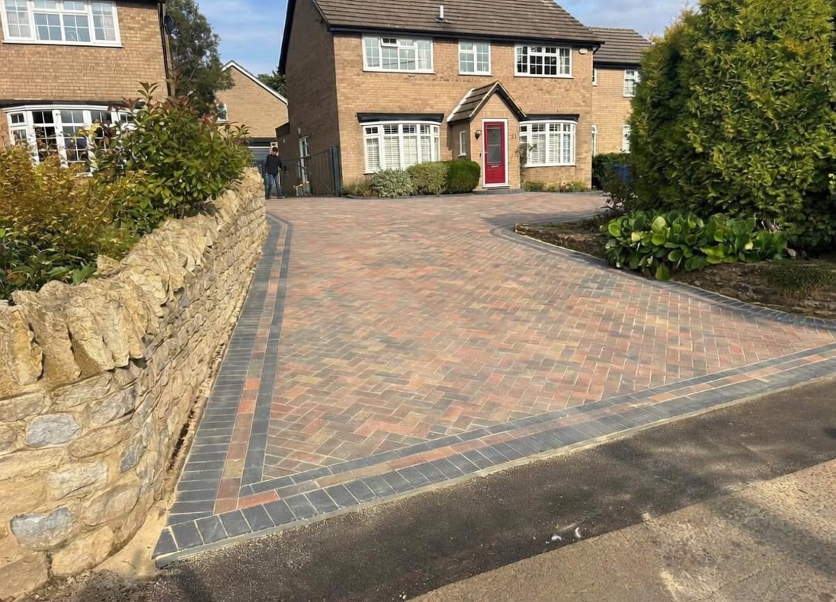 Block paving driveway
